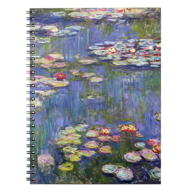 Claude Monet - Water Lilies / Nympheas Notebook (Front)