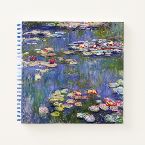 Claude Monet _ Water Lilies  Nympheas Notebook