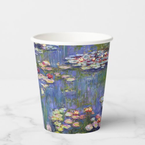Claude Monet _ Water Lilies  Nympheas Paper Cups