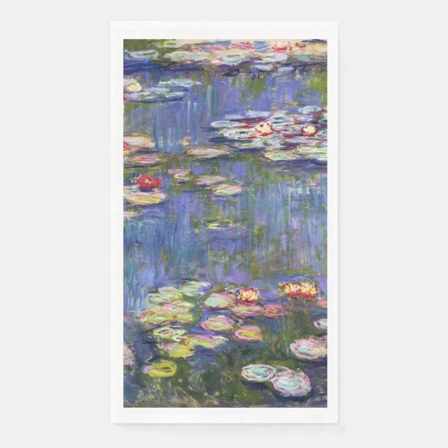 Claude Monet - Water Lilies / Nympheas Paper Guest Towels (Front)