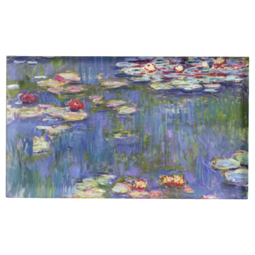 Claude Monet _ Water Lilies  Nympheas Place Card Holder