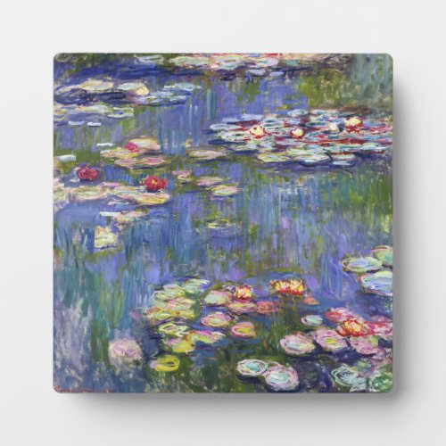 Claude Monet _ Water Lilies  Nympheas Plaque