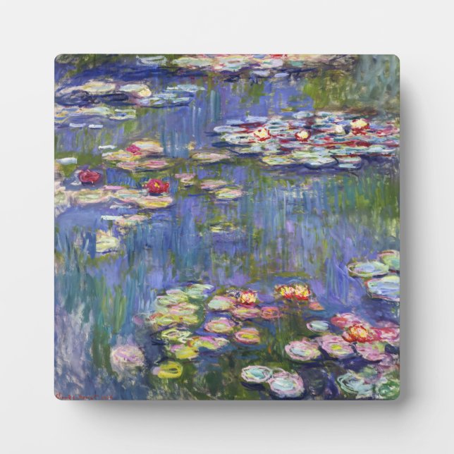 Claude Monet - Water Lilies / Nympheas Plaque (Front)