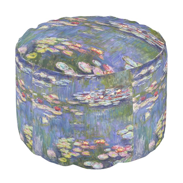Claude Monet - Water Lilies / Nympheas Pouf (Angled Back)