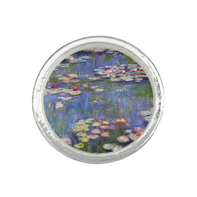 Claude Monet - Water Lilies / Nympheas Ring (Front)