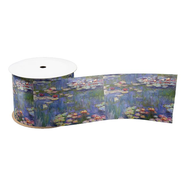 Claude Monet - Water Lilies / Nympheas Satin Ribbon (Spool)