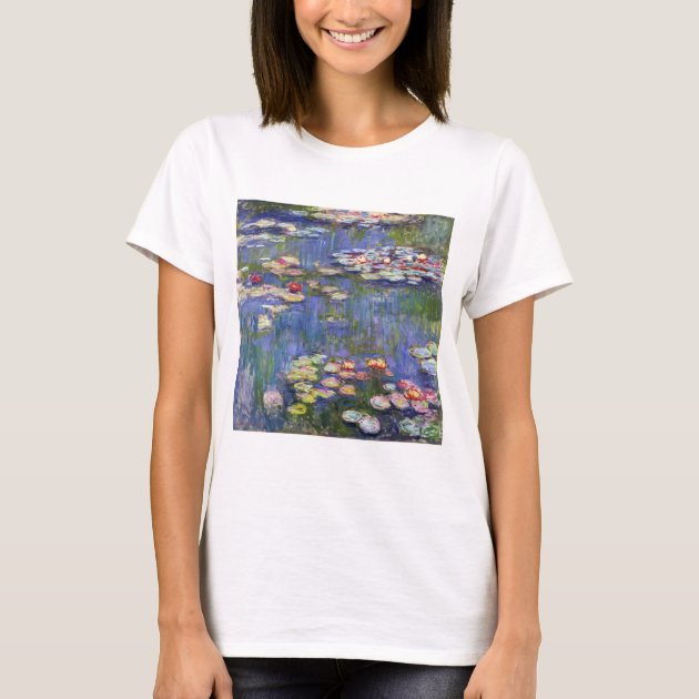 Claude Monet The water Lily Pond vtg tee