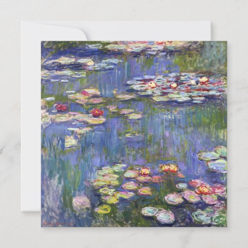 Claude Monet _ Water Lilies  Nympheas Thank You Card