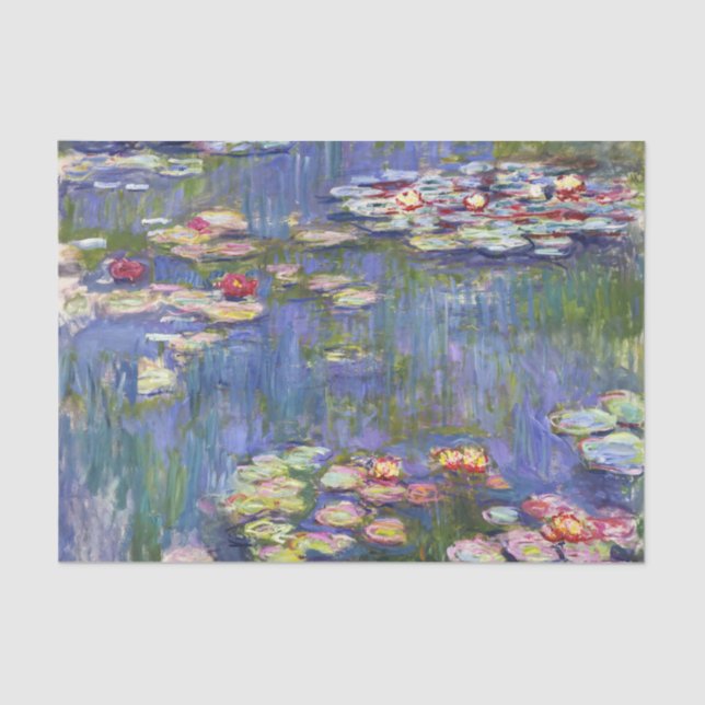 Claude Monet - Water Lilies / Nympheas Tissue Paper (Front)