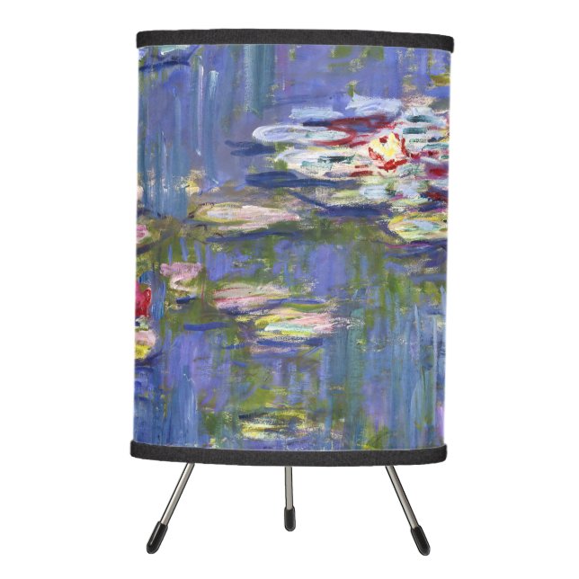 Claude Monet - Water Lilies / Nympheas Tripod Lamp (Front)