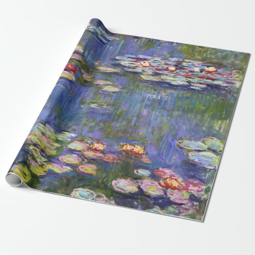 Claude Monet _ Water Lilies  Nympheas Wrapping Paper