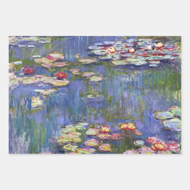 Claude Monet - Water Lilies / Nympheas Wrapping Paper Sheets (Front)