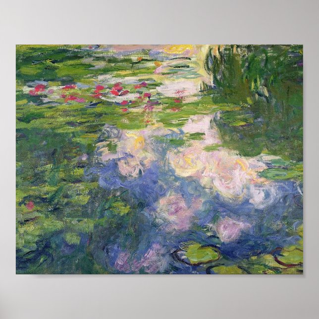 Claude Monet Water Lilies Painting Poster (Front)