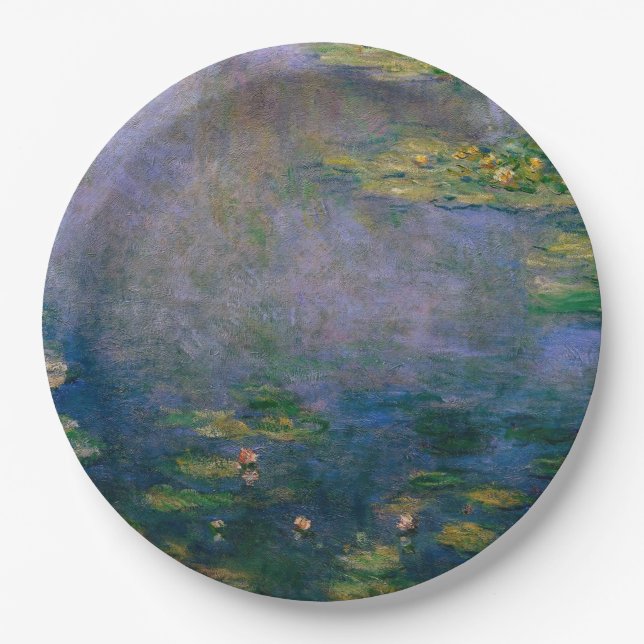 Claude Monet - Water Lilies Paper Plates (Front)