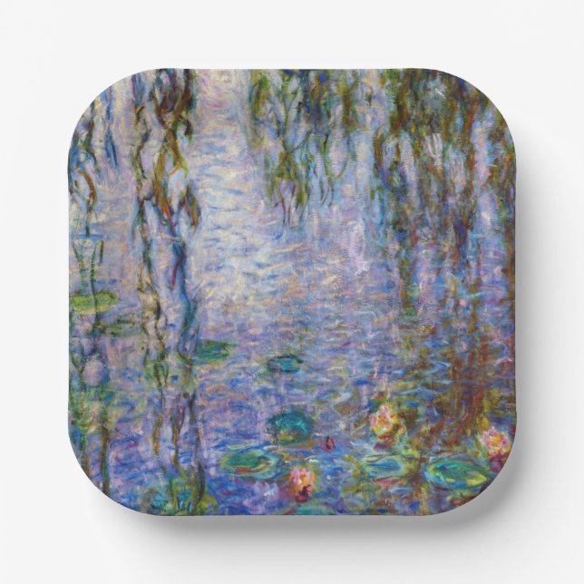 Claude Monet - Water Lilies Paper Plates (Front)