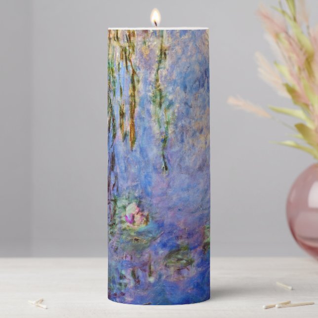 Claude Monet - Water Lilies Pillar Candle (In Situ)