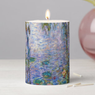 Claude Monet - Water Lilies Pillar Candle