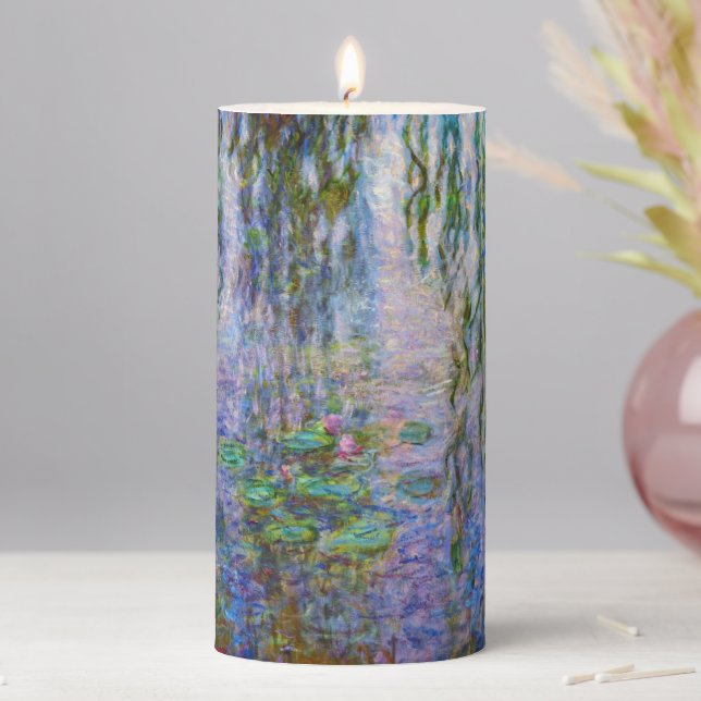 Claude Monet - Water Lilies Pillar Candle (In Situ)