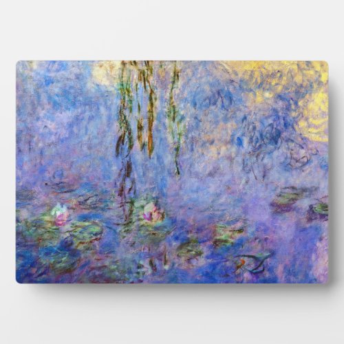 Claude Monet _ Water Lilies Plaque