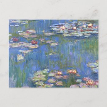 Claude Monet // Water Lilies Postcard by decodesigns at Zazzle