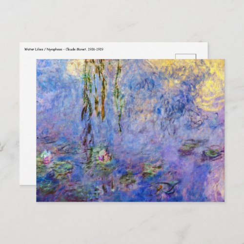 Claude Monet _ Water Lilies Postcard
