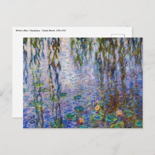 Claude Monet _ Water Lilies Postcard