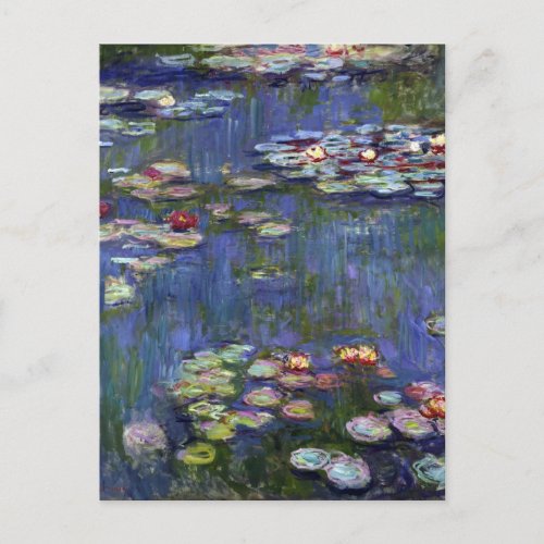 Claude Monet Water Lilies Postcard