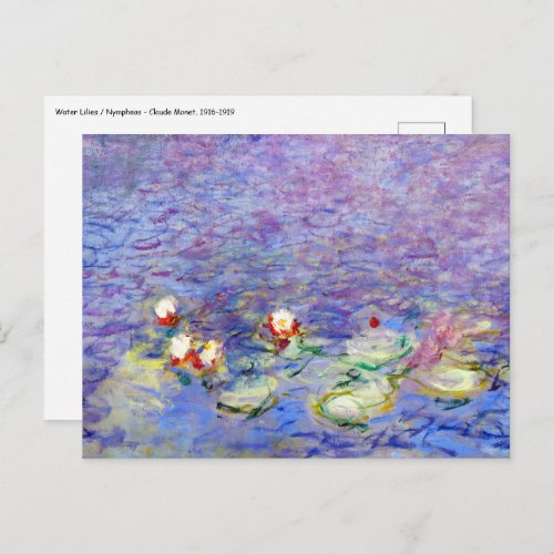 Claude Monet _ Water Lilies Postcard