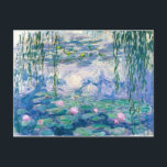 CLAUDE MONET - Water lilies Postcard<br><div class="desc">CLAUDE MONET - Water lilies
Oil on canvas; reproduction</div>