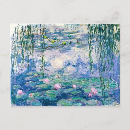 CLAUDE MONET _ Water lilies Postcard