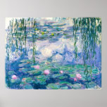 CLAUDE MONET -Water lilies Poster<br><div class="desc">CLAUDE MONET -Water lilies
Oil on canvas; reproduction</div>