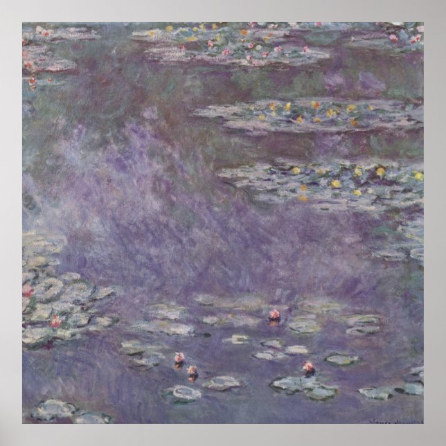Claude Monet - Water Lilies Poster (Front)
