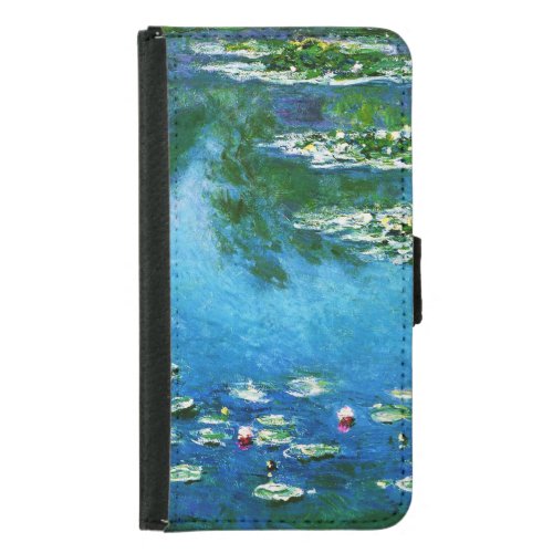 Claude Monet_Water_Lilies Wallet Phone Case For Samsung Galaxy S5