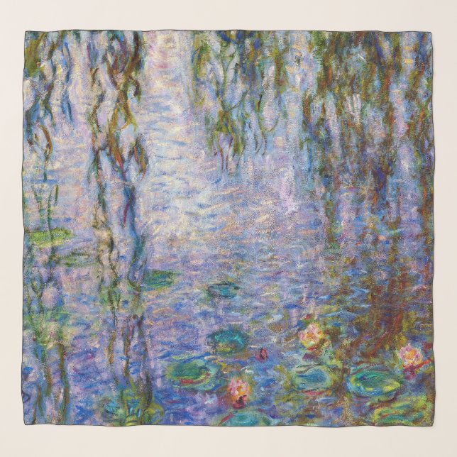 Claude Monet - Water Lilies Scarf (Front (Horizontal))