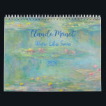 Claude Monet Water Lilies Series 2024  Calendar<br><div class="desc">Claude Monet is a Master of Art. Known as the Father of Impressionism, Monet was born in France in 1840 and died in 1926. He painted nature as he perceived it. His water lilies series embodies his love of nature and fascination with light that he incorporated in most of his...</div>