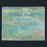 Claude Monet Water Lilies Series 2024  Calendar<br><div class="desc">Claude Monet is a Master of Art. Known as the Father of Impressionism, Monet was born in France in 1840 and died in 1926. He painted nature as he perceived it. His water lilies series embodies his love of nature and fascination with light that he incorporated in most of his...</div>