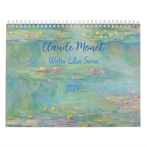 Claude Monet Water Lilies Series 2024  Calendar