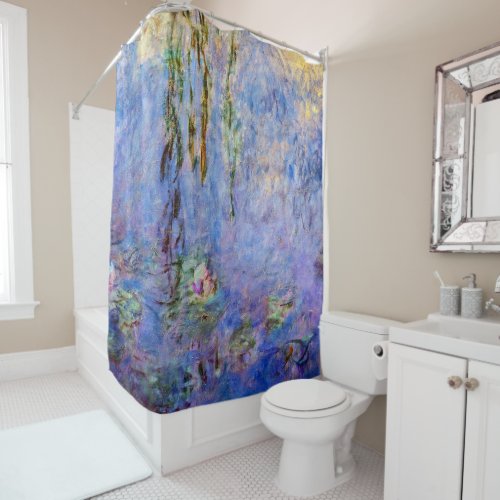 Claude Monet _ Water Lilies Shower Curtain