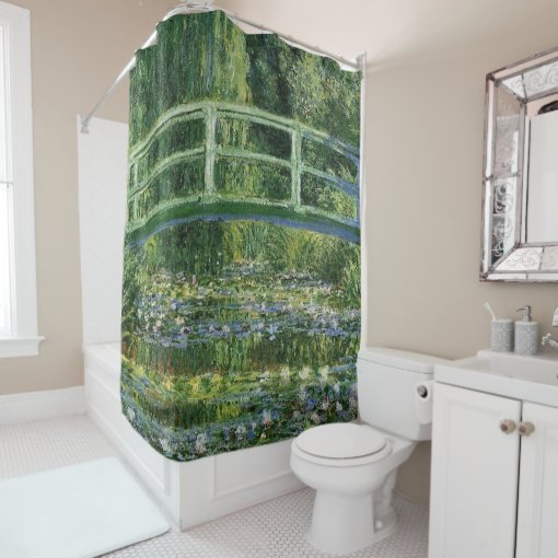 Claude Water Lilies Shower Curtain Zazzle