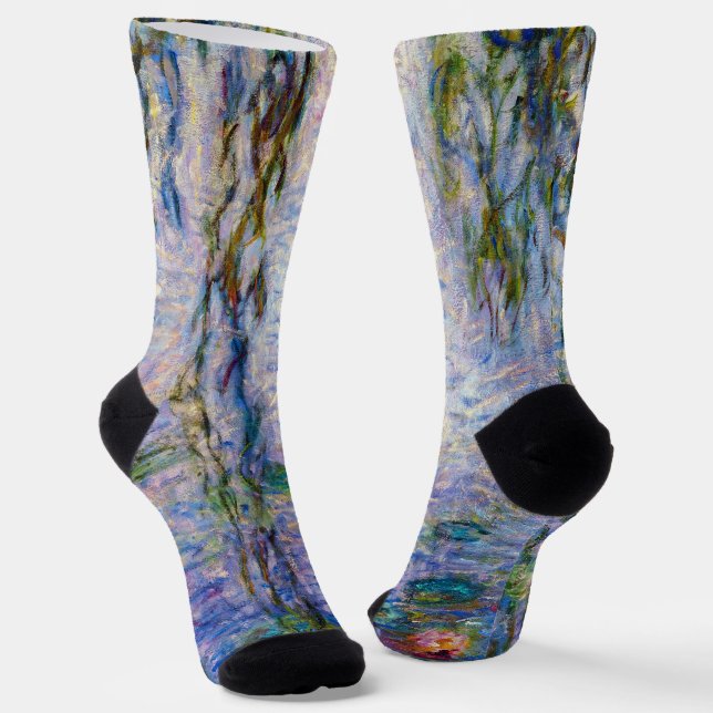 Claude Monet - Water Lilies Socks (Angled)