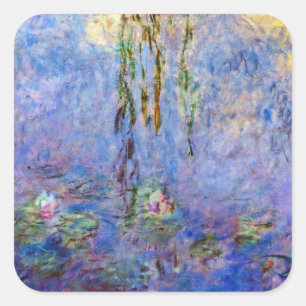 Claude Monet - Water Lilies Square Sticker