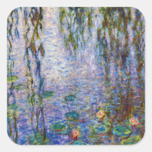 Claude Monet - Water Lilies Square Sticker