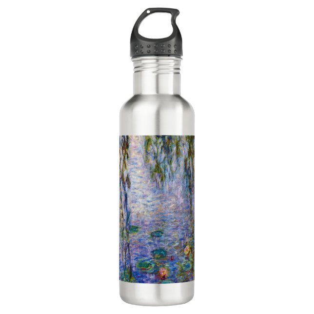 Claude Monet - Water Lilies Stainless Steel Water Bottle (Front)