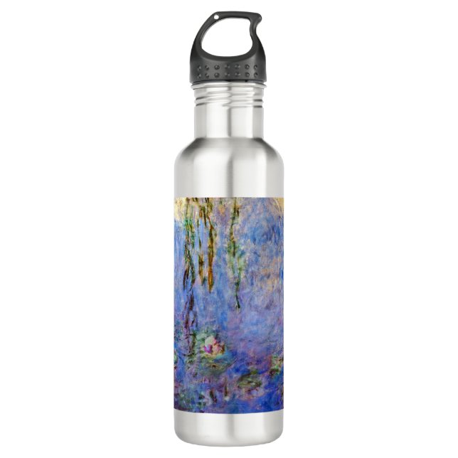 Claude Monet - Water Lilies Stainless Steel Water Bottle (Front)