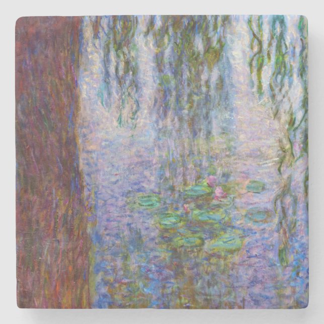 Claude Monet - Water Lilies Stone Coaster (Front)