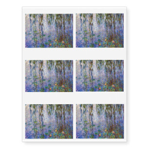 Claude Monet - Water Lilies Temporary Tattoos