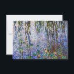 Claude Monet - Water Lilies Thank You Card<br><div class="desc">Water Lilies / Nympheas by Claude Monet in 1916-1919</div>