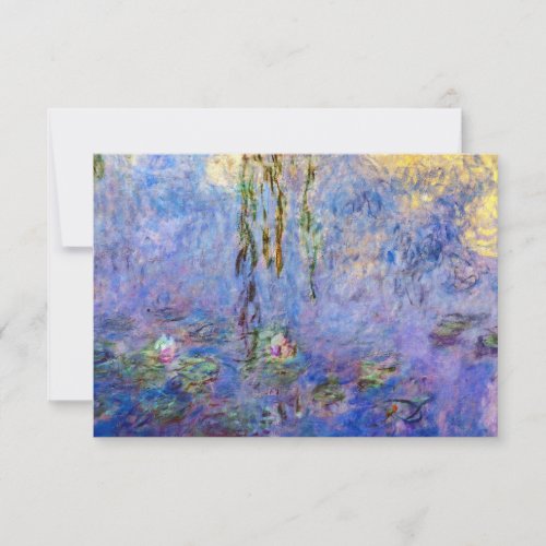 Claude Monet _ Water Lilies Thank You Card