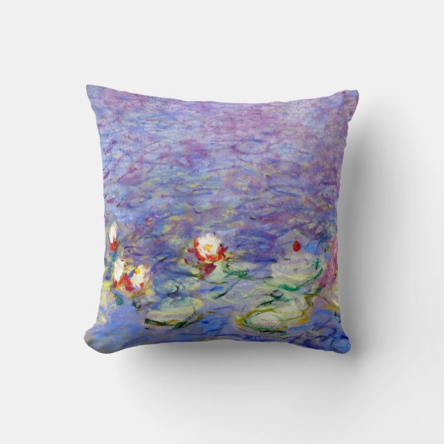 Claude Monet - Water Lilies Throw Pillow (Front)