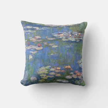 Claude Monet // Water Lilies Throw Pillow by decodesigns at Zazzle